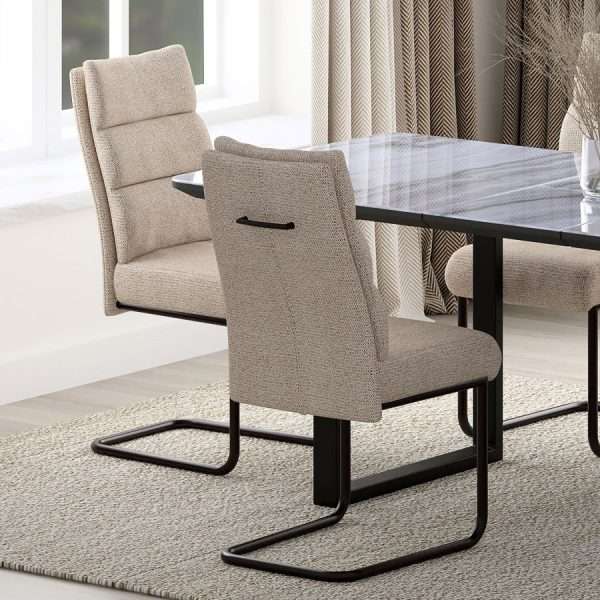 Textured Fabric Dining Chair