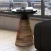 Accent Table in Black and Walnut
