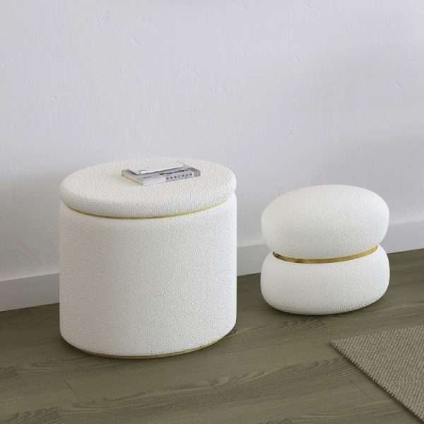 Modern Round Ottoman