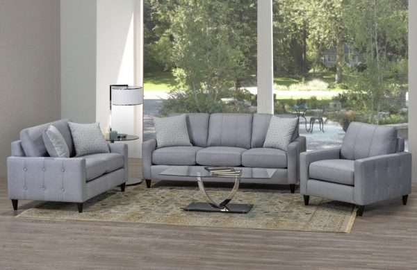 Designer Canadian Made Fabric 3 PC Couch Set (Regent)