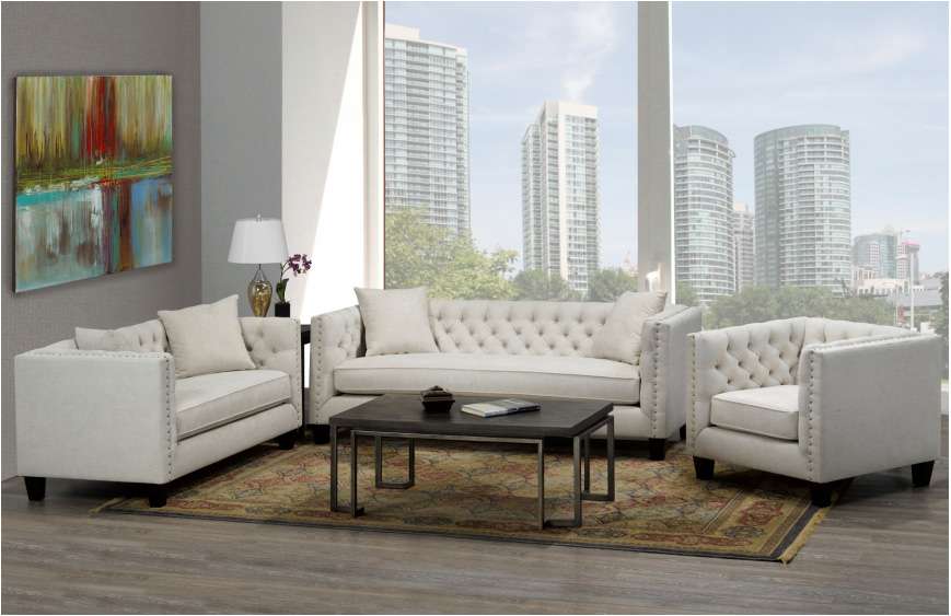Canadian Made Sleek Designer Sofa Set (Bellissa)