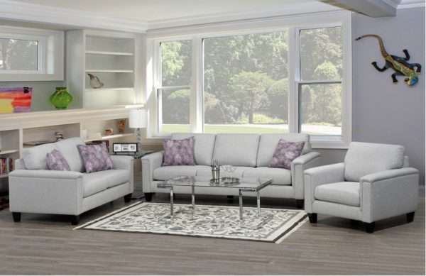 Roswell Canadian Made 3 Pieces Fabric Sofa Set
