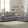 Solid Wood Canadian Made Sectional Sofa in Grey
