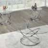 Glass coffee table set