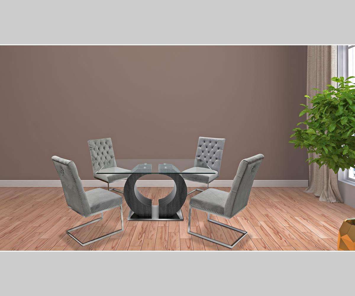 5 pc glass dining..jpg 5 PC Glass Dining Set