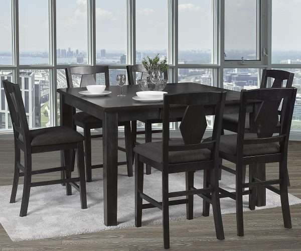 7 PC Wooden Dining Set