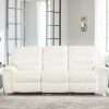 Reclining Sofa In White