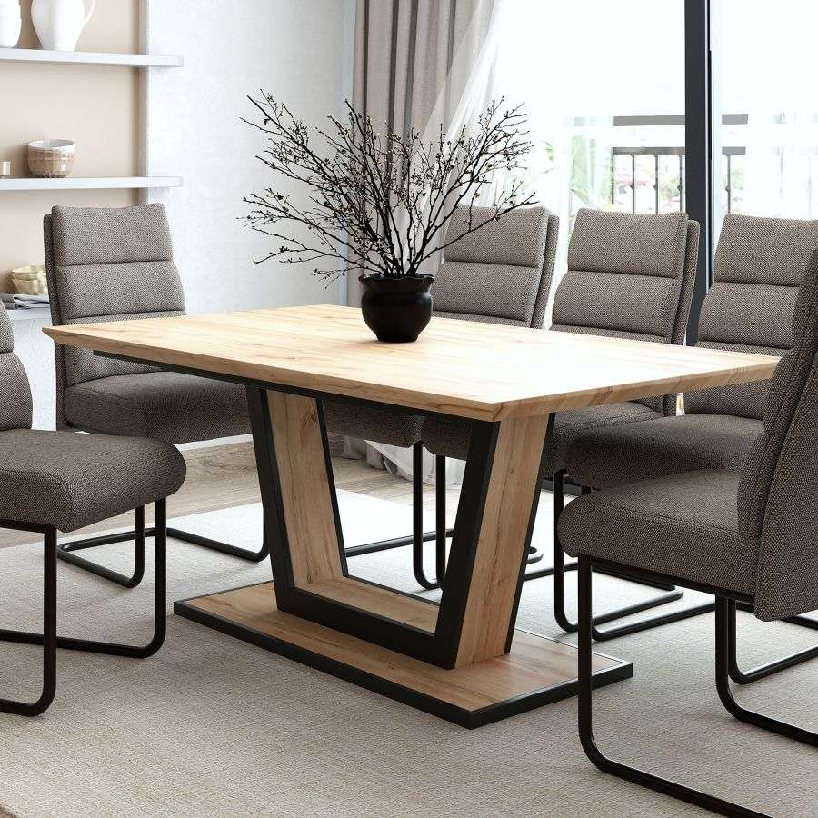201-161NAT_1 Extendable Dining Table