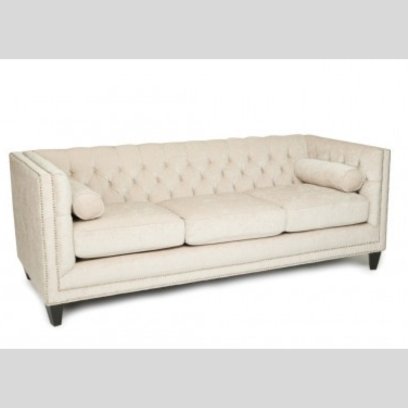 Canadian Made Sofa With Barrel Back