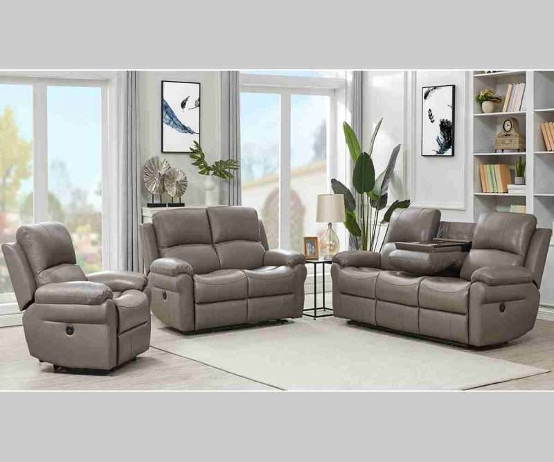 leather recliner set