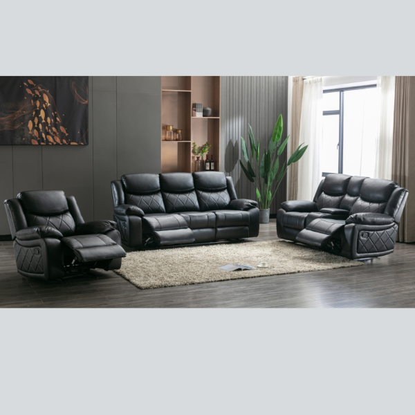 Gel Leather Recliner Set