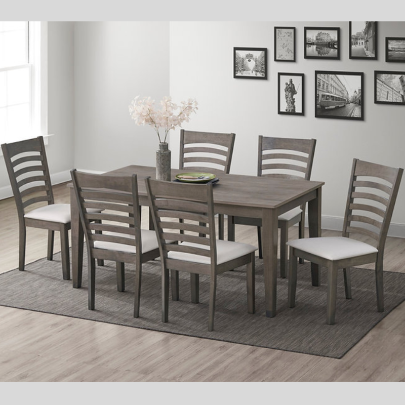 Grey Finish Dining Set