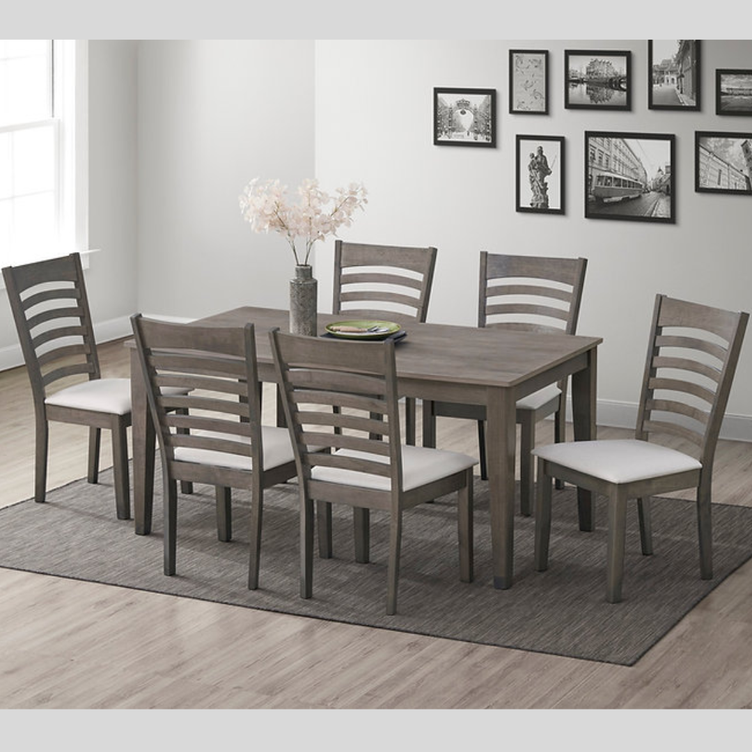 Grey Finish Dining Set