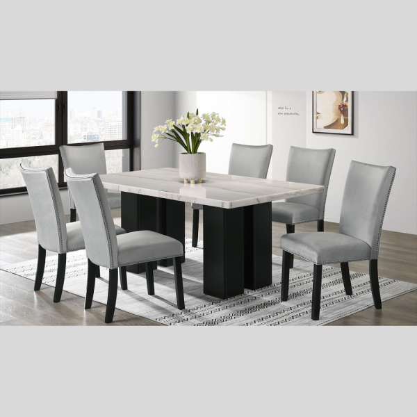 White Marble Dining