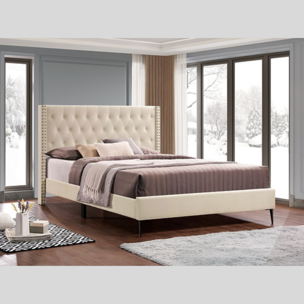 Tufted Platform Bed