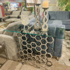 Glass Console Table for Hallway