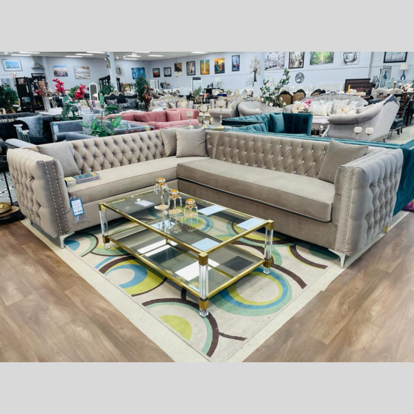 Tufted Sectional Couch
