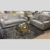 Tufted Sofa and Loveseat
