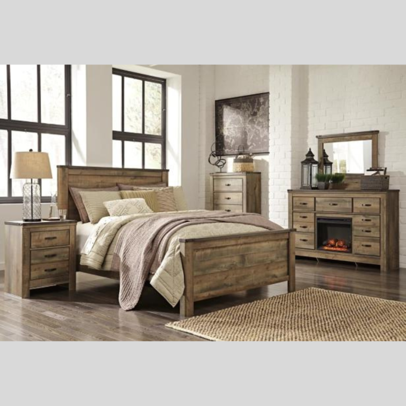 Wooden Queen Bedset