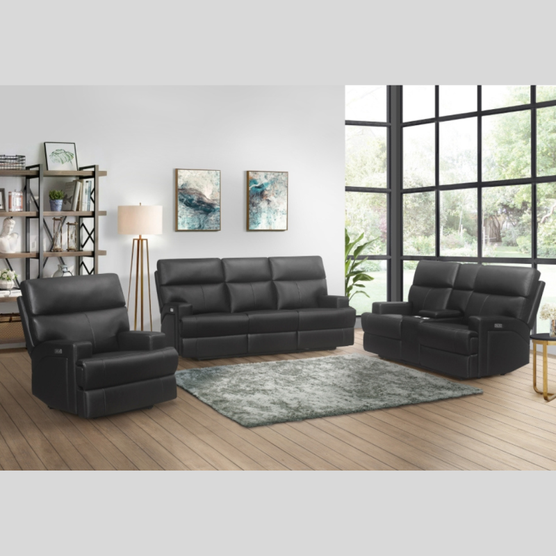 Black Power Recliner Set