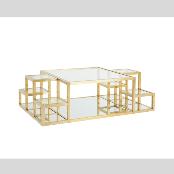 Steel Frame Coffee Table