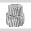 Thick fabric Round Ottoman