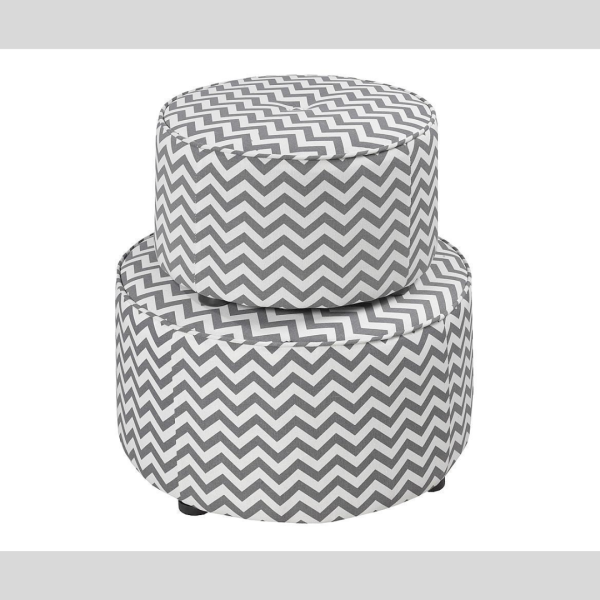 Thick fabric Round Ottoman