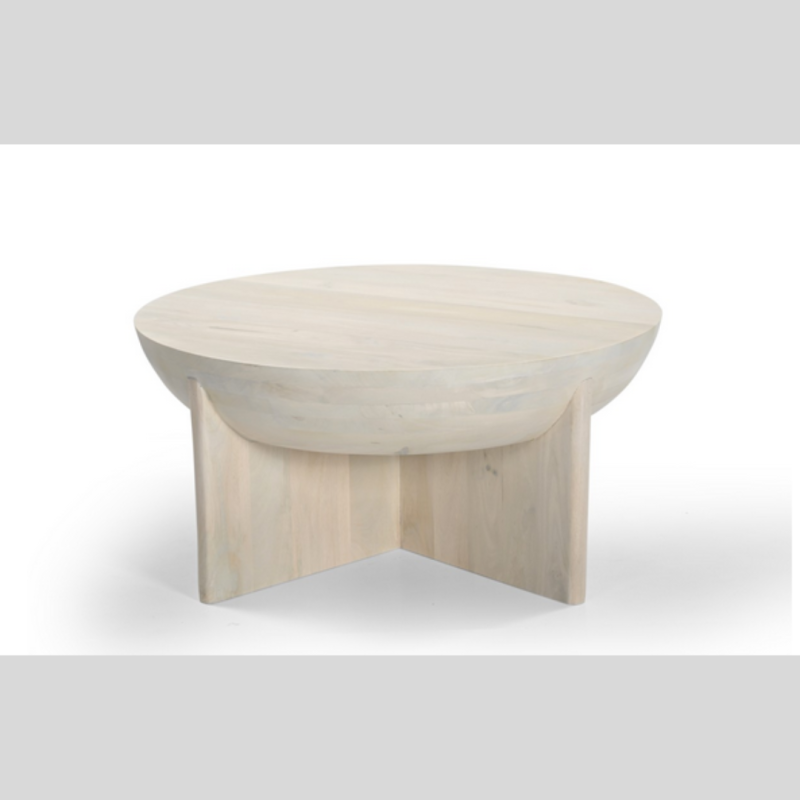 white centre table