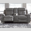 Leather Reclining Loveseat