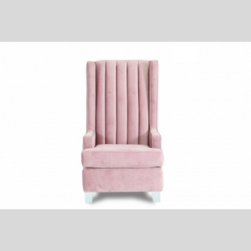 pink accent chair